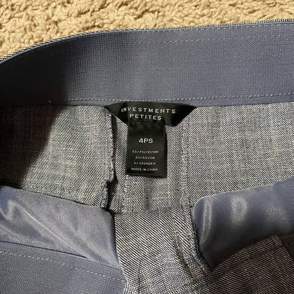 Investment petite gray slacks - Picture 2 of 3